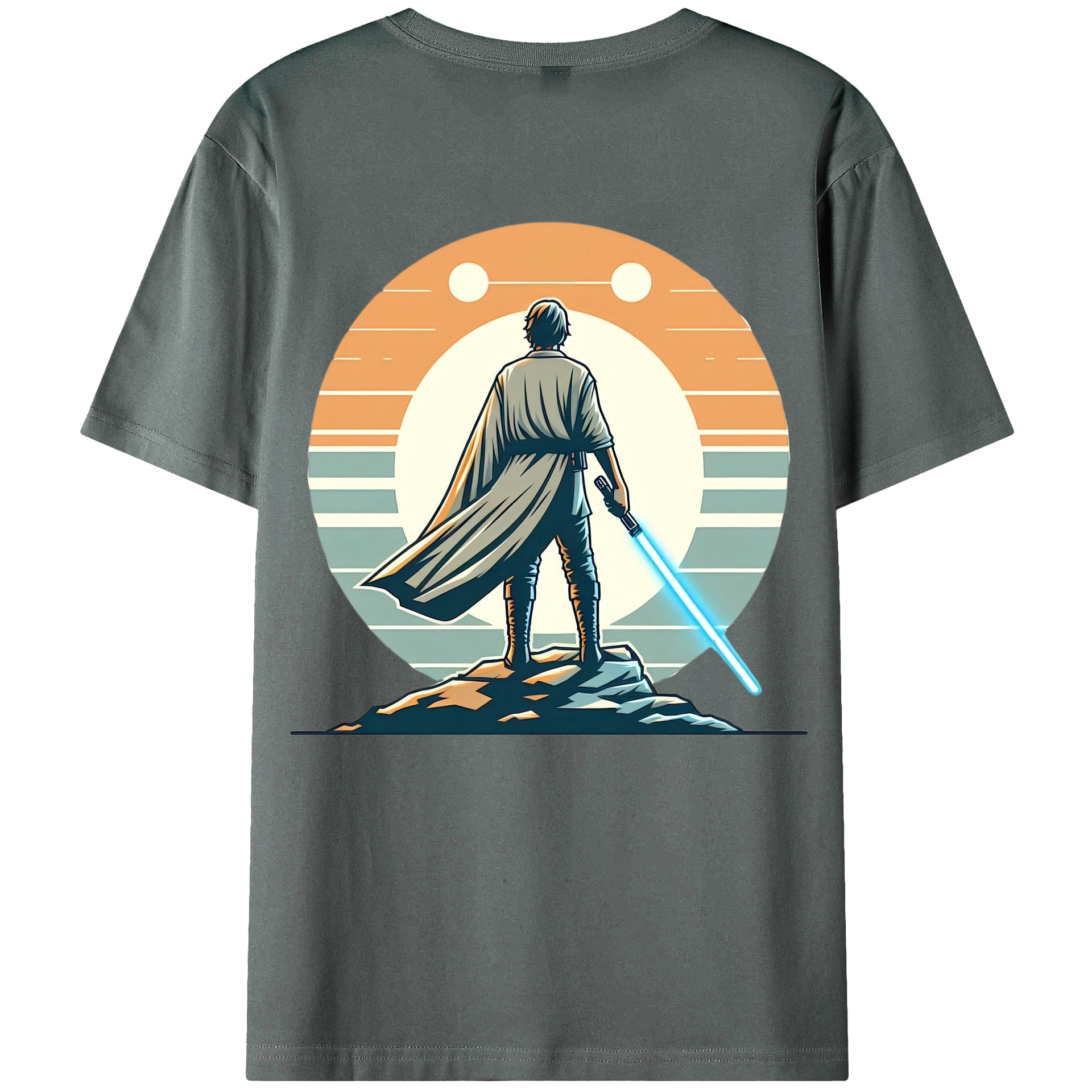 （画像用） スター・ウォーズ Star Wars 綿100％ メンズ半袖Tシャツ（バックプリント） 通気性